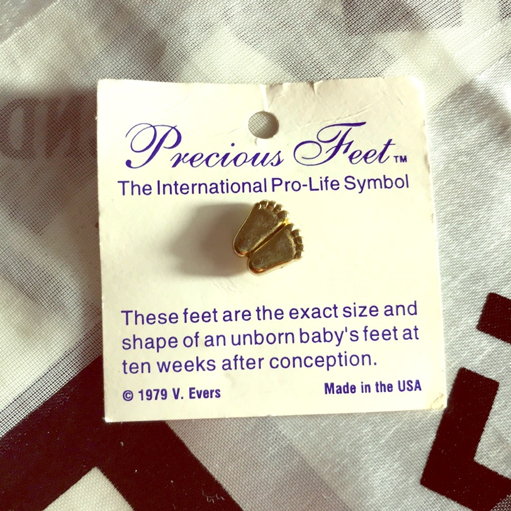 Vintage 1979 RARE pro life pin 41 years old